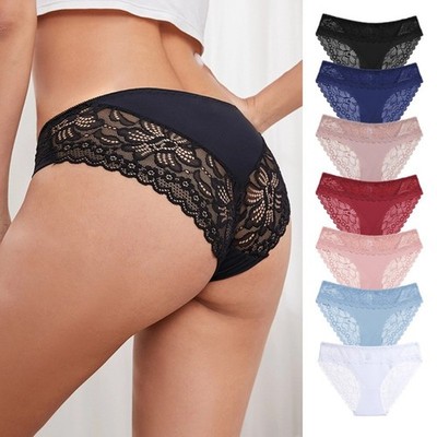 7 PCS Women Soft Underpants Seamless Lingerie Briefs Panties Hipster Underwear