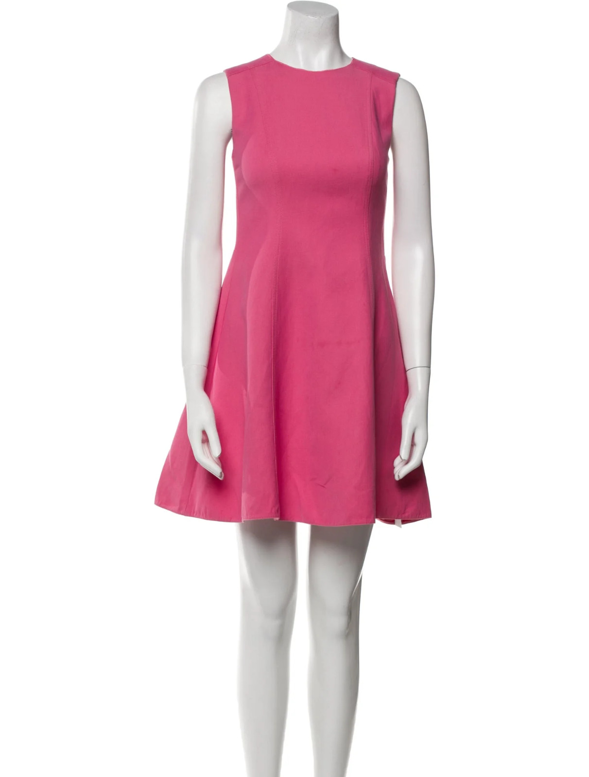 Valentino Pink A-Line Mini Dress w/ Crew Neck - Size M IT42 - Fast Sale