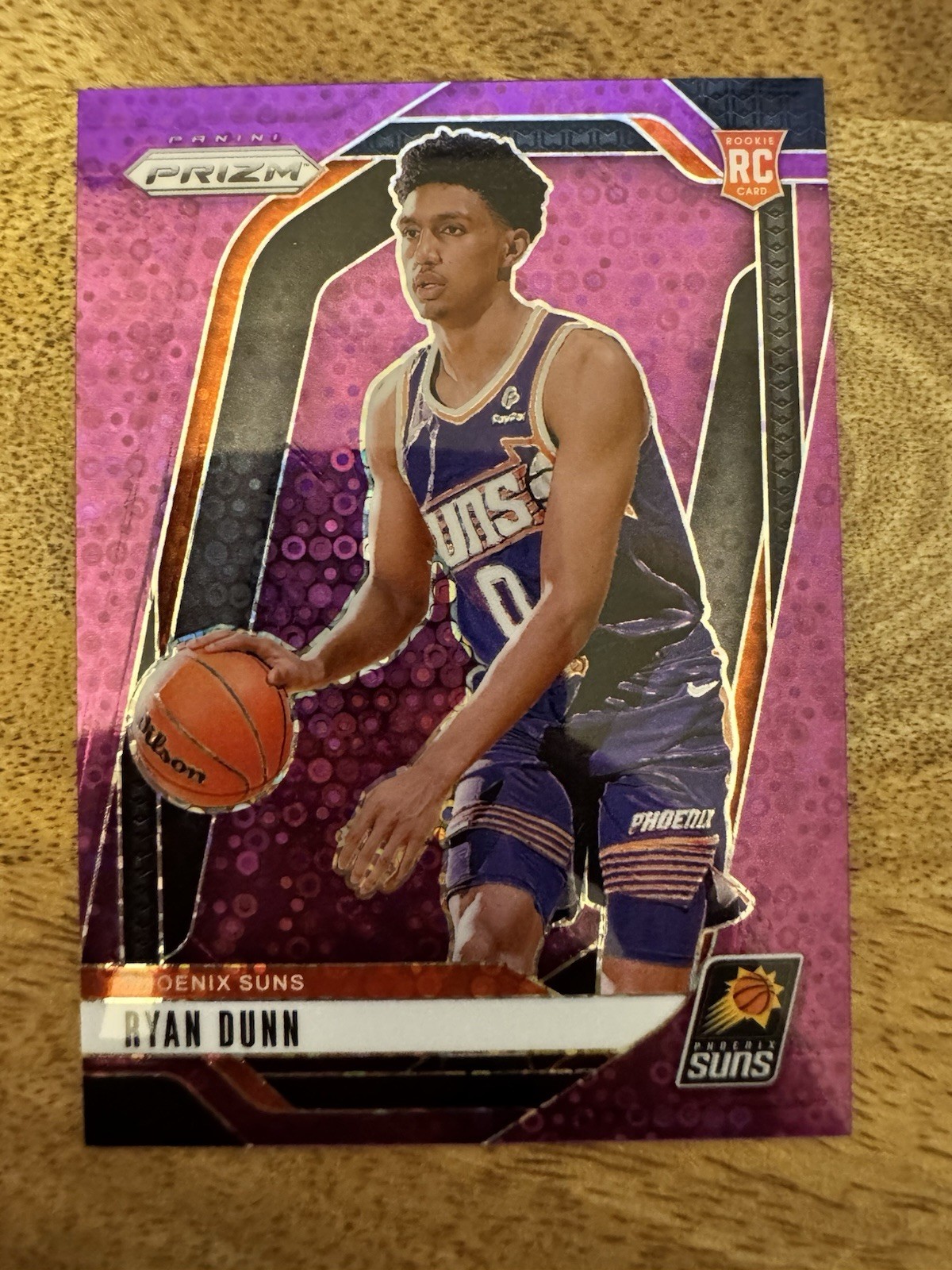 Ryan Dunn 2024 Prizm - Purple Disco Prizm #258 75/75 Color Match (RC)! Bookend!