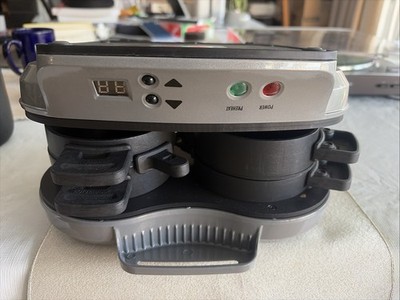Hamilton Beach S25490A Stainless St Dual Breakfast Sandwich Maker Grill Black