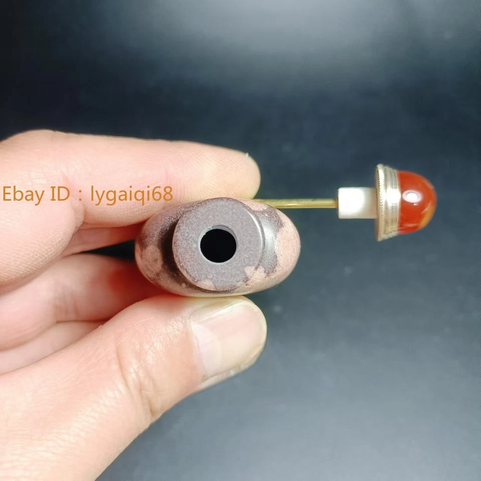 B18 Strange stone Snuff Bottle, natural, purely handmade - Image 3 of 4