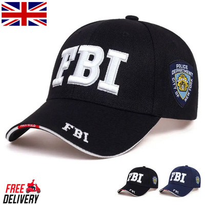 Kanye FBI Fashion Letters Baseball Caps für Herren Damen UK
