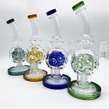 8.5" Exosphere Glass Bong Matrix Perc Water Pipe Hookah Bubbler W/14mm Bowl