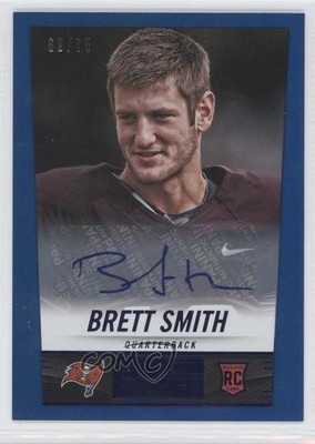 2014 Panini Hot Rookies Rookie Signatures Blue 69/75 Brett Smith Auto RC 0o9