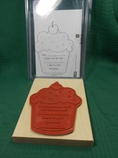 Stampin Up Simple Birthday Thanks Large Mounted Stamp