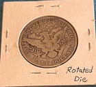 Nice 1906-D Barber 90% Silver Half Dollar ~ Rotated Die!