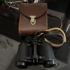 Carl Zeiss Jena Jenoptem 8x30W Binoculars in Leather case .  Carl Zeiss.  