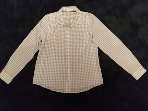 Chemise Miku English Hunt - Motif Bleu Clair Et Blanc - Taille 32 (équivalent US S) - Manches Courtes