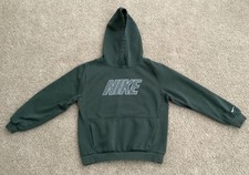 NIKE Youth Boys Pullover Hoodie Sweatshirt Green - LARGE