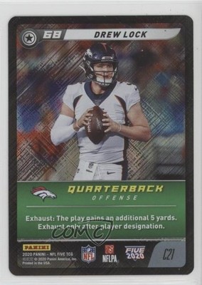 2020 Panini NFL Five TCG Galactic Drew Lock #C21 1k9e