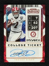 2020 Contenders Draft Picks College Diamond Ticket 1/15 Trevon Diggs Auto 1q7k