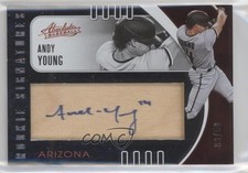 2021 Absolute Rookie Baseball Material Signatures Wood 9/50 Andy Young Auto 1u6