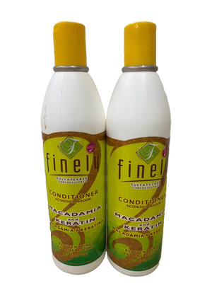 Finely Sulfate Free Conditioner Macadamia & Keratin 16oz Set Of 2