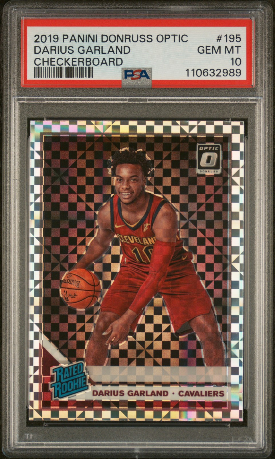 2019 PANINI DONRUSS OPTIC CHECKERBOARD #195 DARIUS GARLAND PSA 10