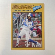 2026 Topps Heritage OZZIE ALBIES #264 DARK YELLOW BORDER SP Braves PR:/480