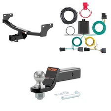 CURT Tow Package Trailer Hitch Wiring Harness 45036 Ball Mount Pin & Clip, 13081