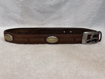 Onyx By Brighton Men s 40 Brown Leather Belt Trinidad Deep Sea Fisherman
