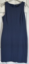 J. Crew Mercantile Sleeveless Dress Womens Size 6 A Line Blue Lined Stretch