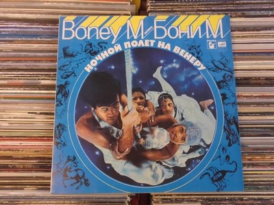 BONEY M. RUSSIA MELODIA LP: NIGHTFLIGHT TO VENUS (C 60 14895-6; LABEL WEISS)