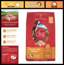 Premium Chicken & Rice Dry Dog Food - 40 lb. Bag, High Protein, Healthy Nutritio 2.11 per pound