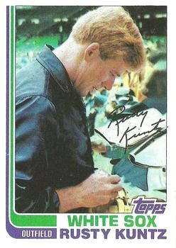 #ad Rusty Kuntz 1982 Topps 237 Chicago White Sox Dirty Oddball Funny Baseball Card $2.49