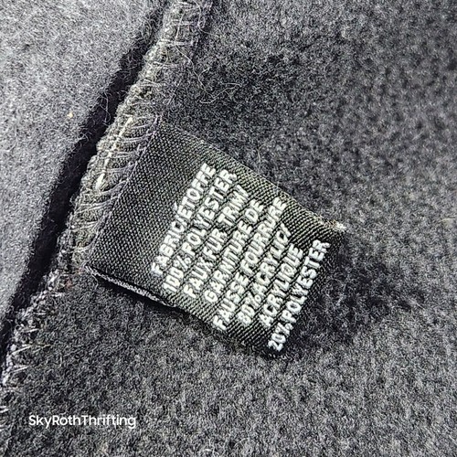Parkhurst Women’s Cape Fleece One Size Gray Faux Fur Collar Cuffs Made In Canada - Imagen 7 de 11