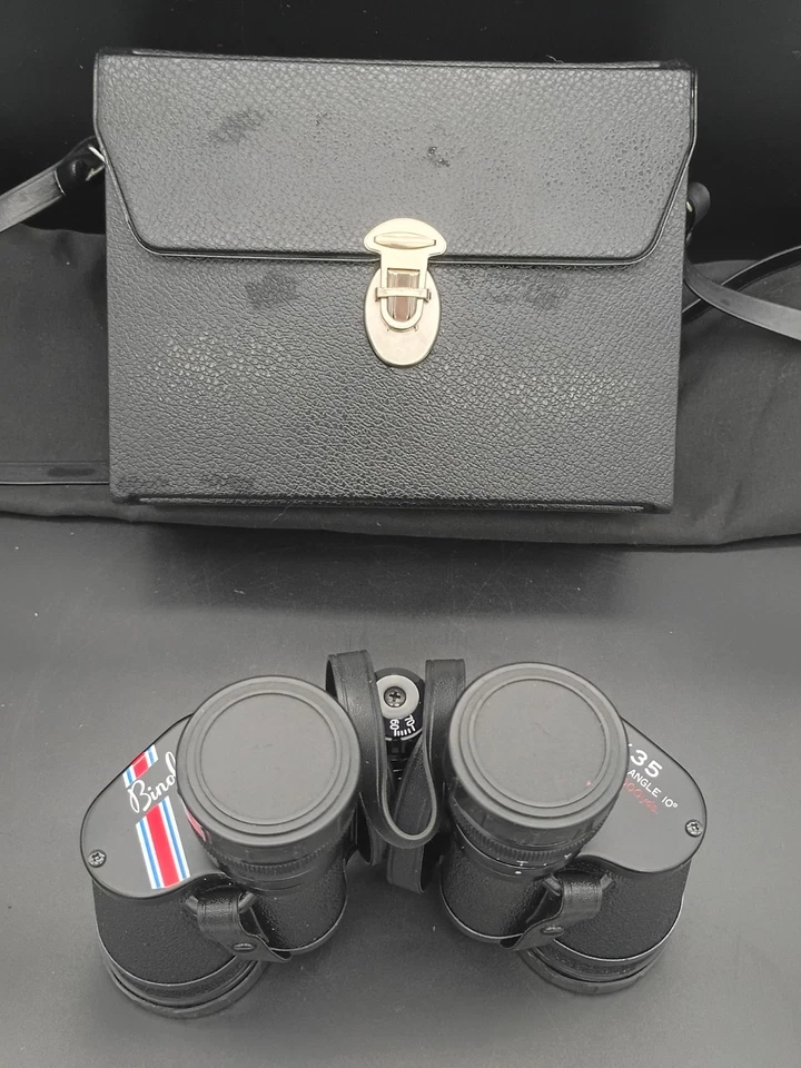 Vintage Binolux Binoculars 7x35 Extra Wide Angle 500 ft @ 1000 yds With Case - Image 2 of 4