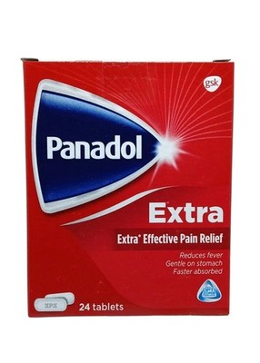 Panadol Extra, Extra Effective Pain & Fever Relief, Gentle - (24 Taplets)