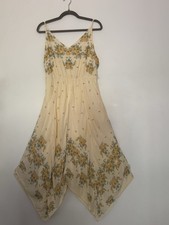 Urban Outfitters Floral Sleeveless handkerchief Dress L **no belt**