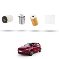 Hoffcar Set Service - 4 Filter Kompatibel Mit VW Polo V (6R, 6C) 1.6 Tdi 66Kw