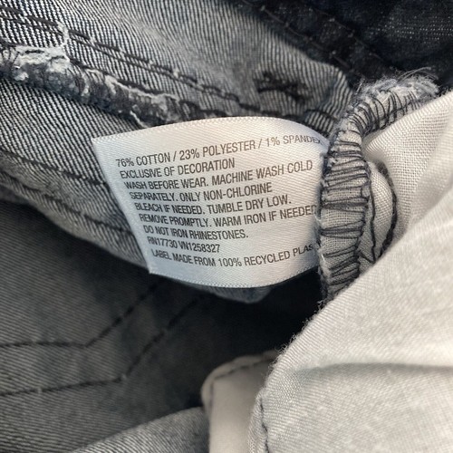 Xhilaration Jeans Girls Size 16 Dark Wash Stretch Gems - Picture 4 of 9