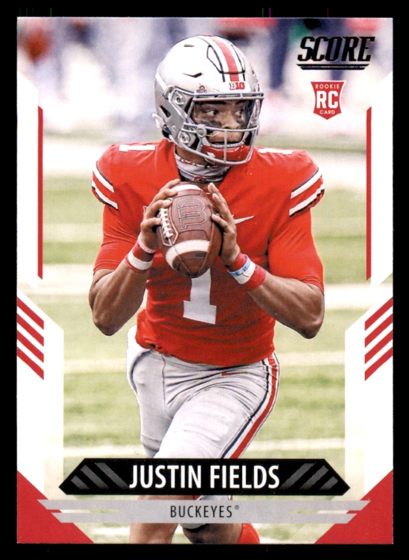 2021 Score Justin Fields Rookie RC #302 Football Card