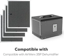 BaseAire 4-Pack MERV-1 Filter for Crawlspace Dehumidifiers AirWerx 35P