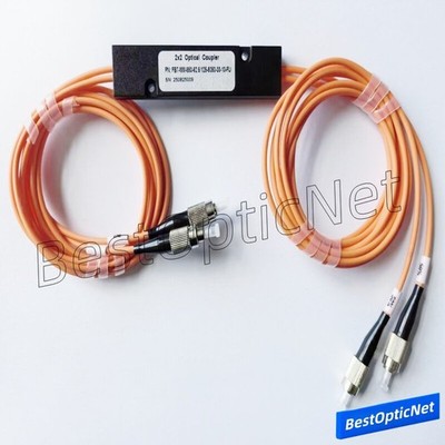 FC/UPC FC/APC 2:2 FBT Multimode Fiber Optical Splitter 2x2 Dual Window Coupler
