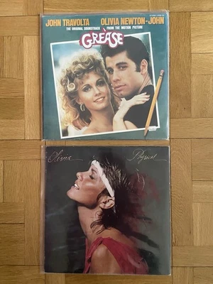 Olivia Newton John lot 2 albums vinyles 33t (2 vinyl LPs bundle) Grease - Photo 1/2