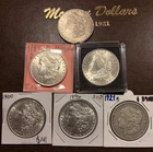 Lot of 6 Morgan Silver Dollars High Grade! Mixed Dates and Mints