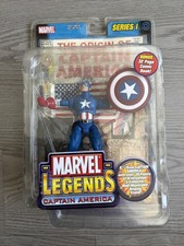 Vintage 2002 MARVEL LEGENDS SERIES 1 CAPTAIN AMERICA 6  ACTION FIGURE NIB