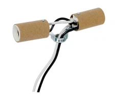 B&P Lamp Twin Porcelain Candelabra Base Cluster Sockets with Wire Leads