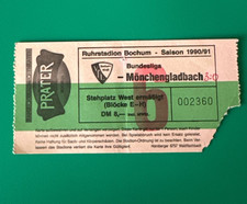 1990/1991 Ticket VFL Bochum-Borussia Mönchenglandbach Eintrittskarte Sammler