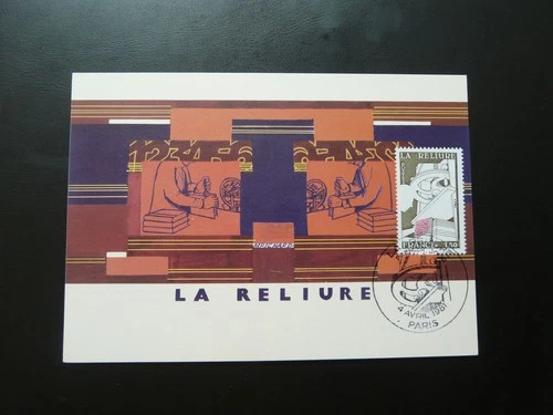 art of book binding maximum card France 1981