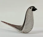 VTG Murano Art Glass Bird Dino Martens Mezza Filigrana Style Hand Blown