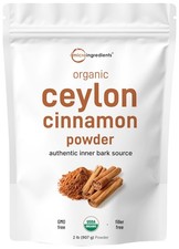 Organic Ceylon Cinnamon Powder, 2 lb  Premium Sri Lanka Source  Sweet  Ear...
