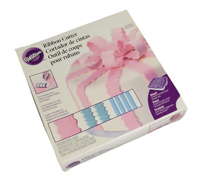 Wilton Fondant Ribbon Cutter 24-Pc. Set with Bonus Storage Case Cake Decorating