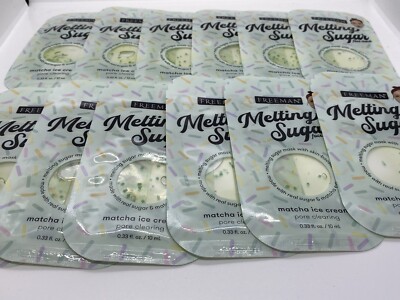 Freeman Melting Sugar Pore Clearing Face Mask LOT of 12 - Matcha Ice Cream NEW