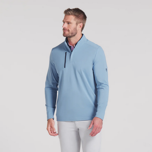 New Puma AP CLOUDSPUN Tech Golf 1/4 Zip Zen Blue 629563 - Picture 4 of 5