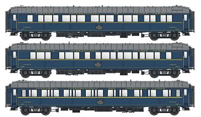 LSMODELS MW1006 - 6 voitures WL S2, Restaurant WR, fourgon Fg, Bombay Express 1933, avec éclairage, CIWL