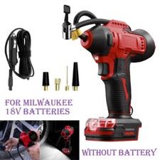 Cordless Car Air Compressor Tyre For Milwaukee 18V Batteries Inflator Pump LCD