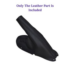 For Ford Mustang 1995-04 New Black Stitch Synthetic Leather Parking Brake Cover