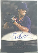 2023 Onyx Premium Silver Charlee Soto On Card Rookie Auto /100 Minnesota Twins