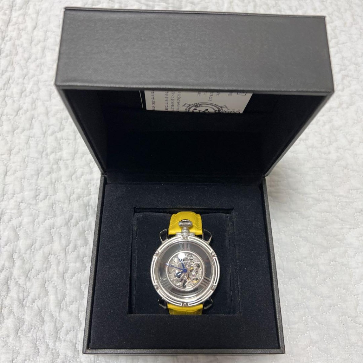 TOMORA TOKYO Skeleton Skeleton Yellow Wrist Watch | eBay TOMORA TOKYO Skeleton Skeleton Yellow Wrist Watch | eBay